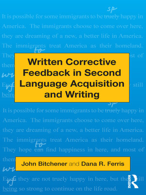 cover image of Written Corrective Feedback in Second Language Acquisition and Writing